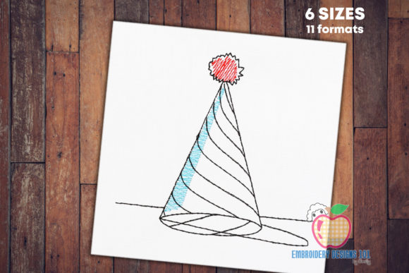 Birthday Party Hat Sketch Embroidery Review