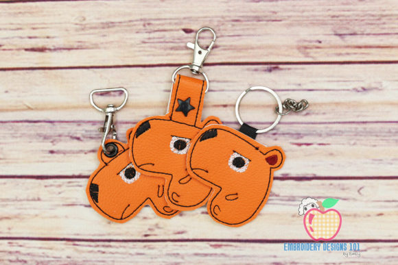 Capybara Animal ITH KeyFob Snaptab