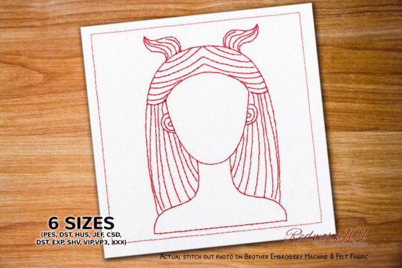 Girl Head with Horn Capricon Zodic Sign