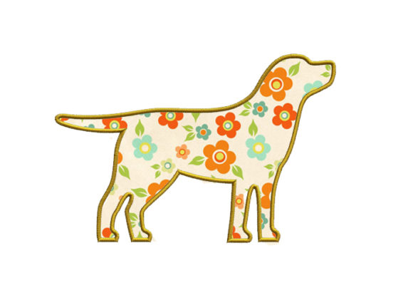 Labrador Applique Design