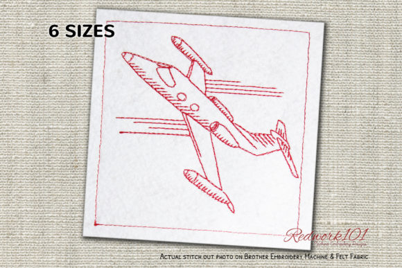 Learjet 23 Redwork