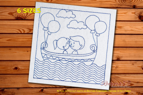 Love Couple Bluework
