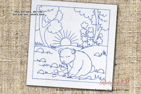 Panda Eating Fruit Embroidery Review