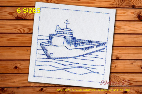 Tanker Ship Bluework Embroidery Review